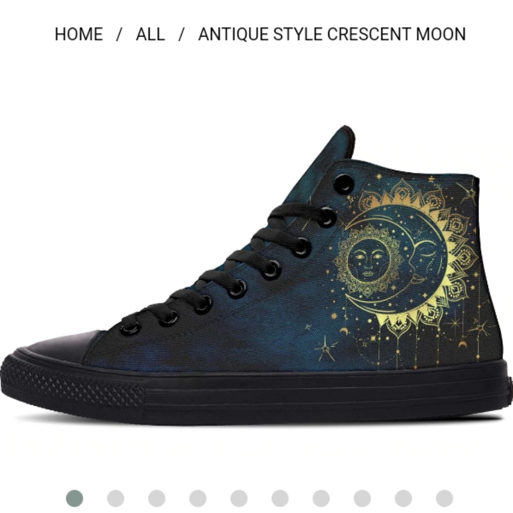 RAAD Antique Style Crescent High Tops size 9